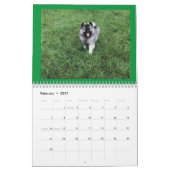 Twee pagina MediumCalendar, Wit Kalender (Feb 2027)