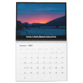 Twee pagina MediumCalendar, Wit Kalender (Jan 2027)