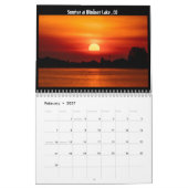 Twee pagina MediumCalendar, Wit Kalender (Feb 2027)