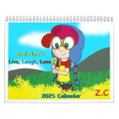 Twee pagina MediumCalendar, Wit Kalender (Hoes)