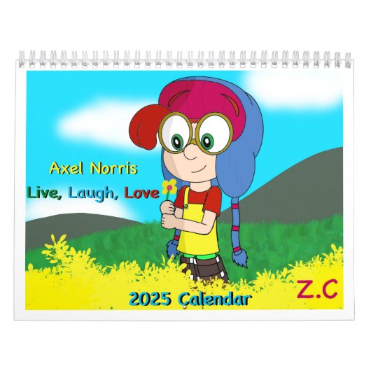 Twee pagina MediumCalendar, Wit Kalender (Hoes)