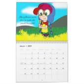 Twee pagina MediumCalendar, Wit Kalender (Mar 2027)