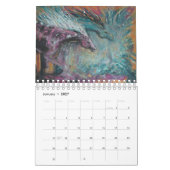 Twee pagina MediumCalendar, Witte Kalender (Jan 2027)