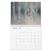 Twee pagina MediumCalendar, Witte Kalender (Feb 2027)