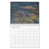 Twee pagina MediumCalendar, Witte Kalender (Mar 2027)
