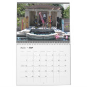 Twee pagina MediumCalendar, Witte Kalender (Mar 2027)