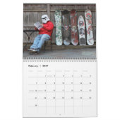 Twee pagina MediumCalendar, Witte Kalender (Feb 2027)