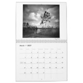 Twee pagina MediumCalendar, Witte Kalender (Mar 2027)