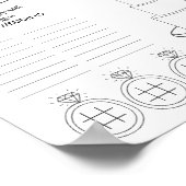 Twee pagina met activiteiten voor wereldwijde wedd poster (Hoek)