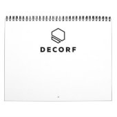 Twee pagina middelgrote agenda, groen kalender (Hoes)