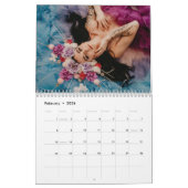 Twee pagina middelgrote agenda, wit kalender (Feb 2026)