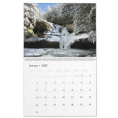 Twee pagina's, groot kalender - Hocking Hills 2016 (Jan 2027)