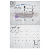 Twee pagina's grote agenda, moonfasen kalender (Feb 2027)