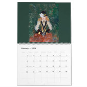 Twee pagina's: Grote agenda, witte agenda Kalender (Feb 2026)