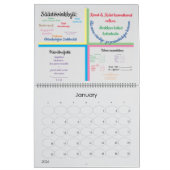 Twee pagina's: Grote agenda, witte agenda Kalender (Jan 2026)