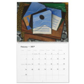 Twee pagina's kunstkalender kalender (Feb 2027)