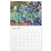 Twee pagina's kunstkalender kalender (Mar 2027)