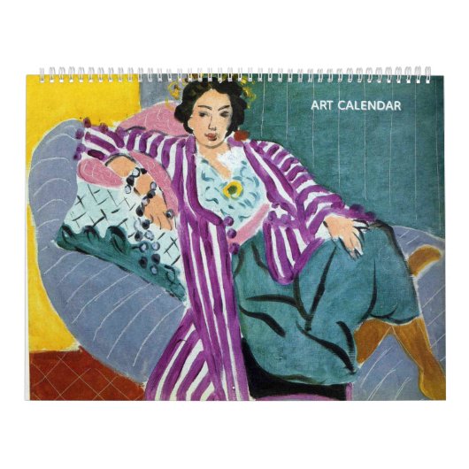 Twee pagina's kunstkalender kalender (Hoes)