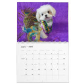 Twee pagina's: LargeCalendar, White Calendar Kalender (Mar 2026)
