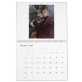 Twee pagina's: LargeCalendar, wit Kalender (Jan 2027)