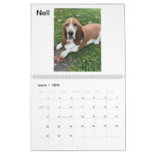 Twee pagina's: LargeCalendar, wit Kalender (Mar 2026)