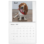 Twee pagina's: LargeCalendar, wit Kalender (Feb 2027)