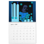 Twee pagina's: LargeCalendar, wit Kalender (Jan 2027)