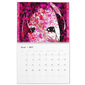 Twee pagina's: LargeCalendar, wit Kalender (Feb 2027)