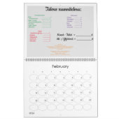 Twee pagina's: LargeCalendar, wit Kalender (Feb 2026)