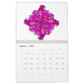 Twee pagina's Medium 2024 Mandala Kalender (Feb 2026)