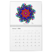 Twee pagina's Medium 2024 Mandala Kalender (Jan 2026)