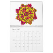 Twee pagina's Medium 2024 Mandala Kalender (Mar 2027)
