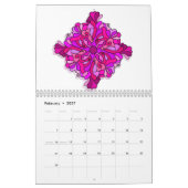 Twee pagina's Medium 2024 Mandala Kalender (Feb 2027)