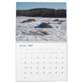 Twee pagina's Medium Kalender, Wit Kalender (Jan 2027)