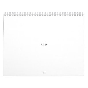 Twee pagina's MediumCalendar, Wit Kalender