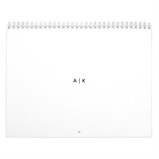Twee pagina's MediumCalendar, Wit Kalender (Hoes)