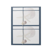 Twee pagina's met zandband en Starfish Twee, vijf Notitieblok (Linkerzijde)