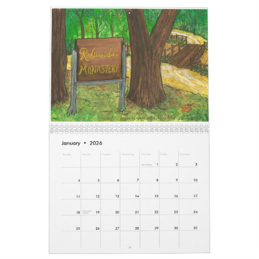 Twee pagina's, middelgroot, witte agenda kalender (Jan 2026)