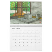 Twee pagina's, middelgroot, witte agenda kalender (Mar 2027)