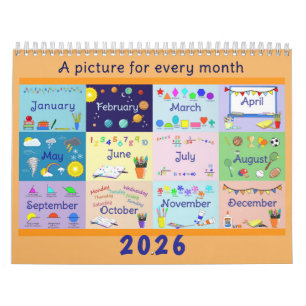 Twee pagina's middelgrote schoolkalender,  kalender