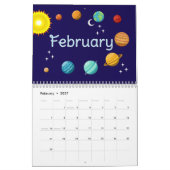 Twee pagina's middelgrote schoolkalender,  kalender (Feb 2027)