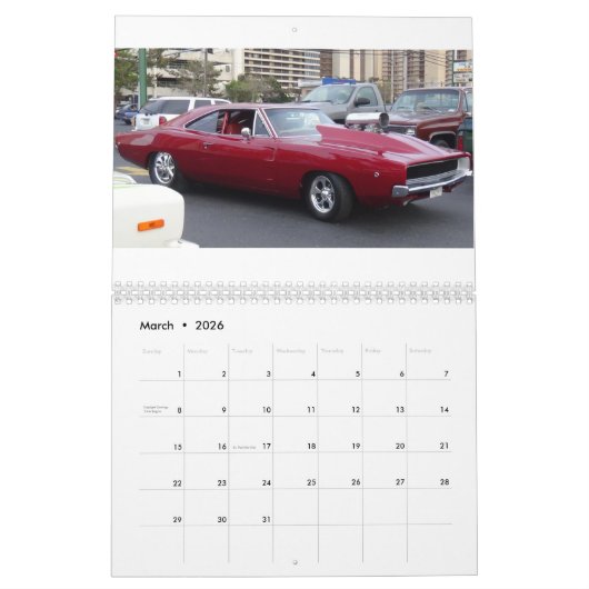 Twee pagina's, Middelgrote, Witte Agenda pro straa Kalender (Mar 2026)