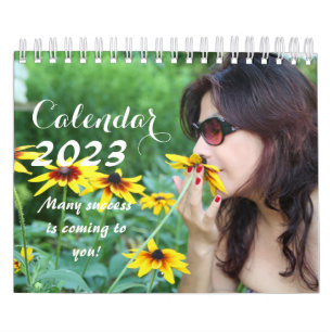 Twee pagina's: SmallCalendar, White / 12 Pic en 12 Kalender