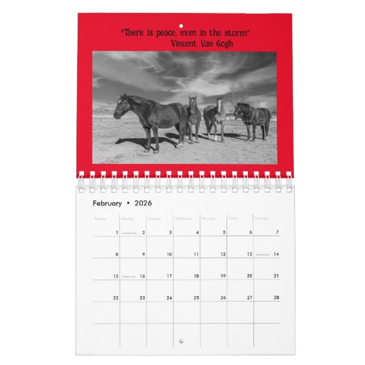 Twee pagina's, SmallCalendar, White Kalender (Feb 2026)