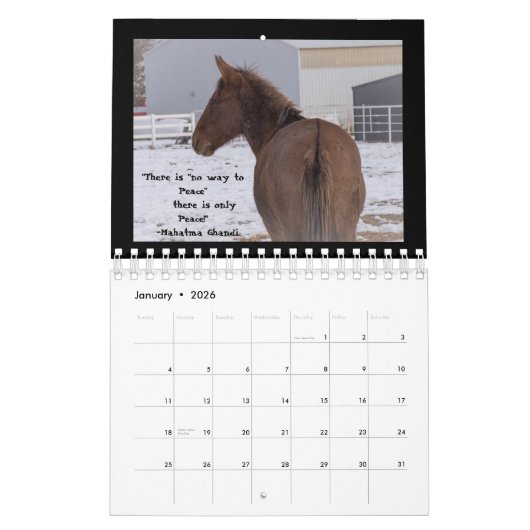 Twee pagina's, SmallCalendar, White Kalender (Jan 2026)