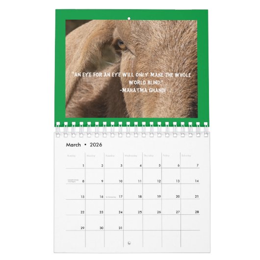 Twee pagina's, SmallCalendar, White Kalender (Mar 2026)