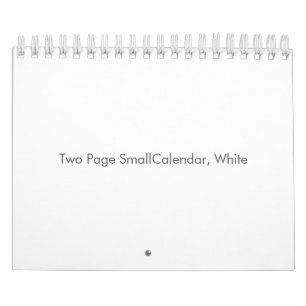 Twee pagina's SmallCalendar, Wit Kalender