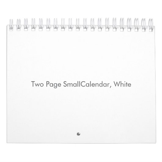 Twee pagina's SmallCalendar, Wit Kalender (Hoes)