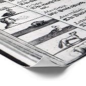 Twee pagina's van 'Orbis Sensualium Pictus' Poster (Hoek)