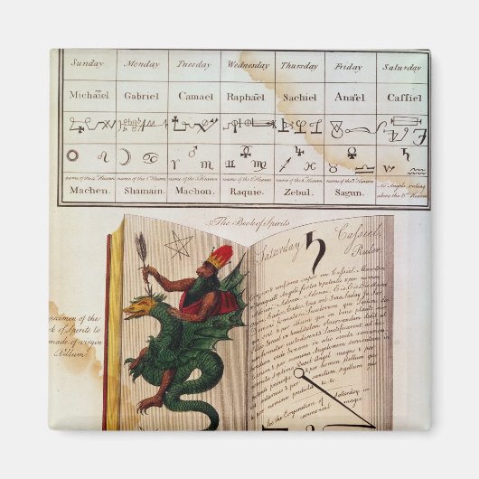 Twee pagina's van 'The Magus' Magneet (Voorkant)